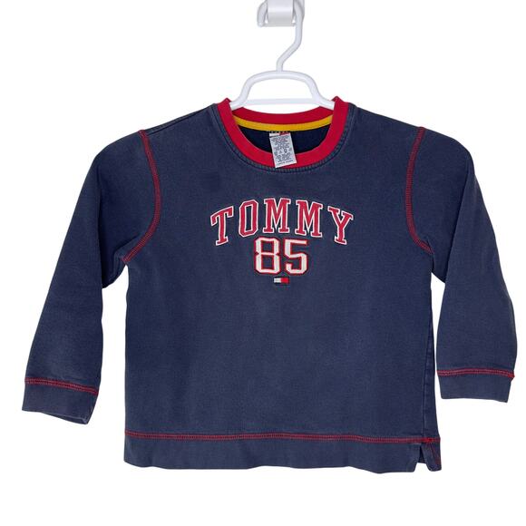 Vintage‎ Tommy Hilfiger Youth Kids 7 XS Sweatshirt Crewneck 90s Streetwear - Picture 1 of 5